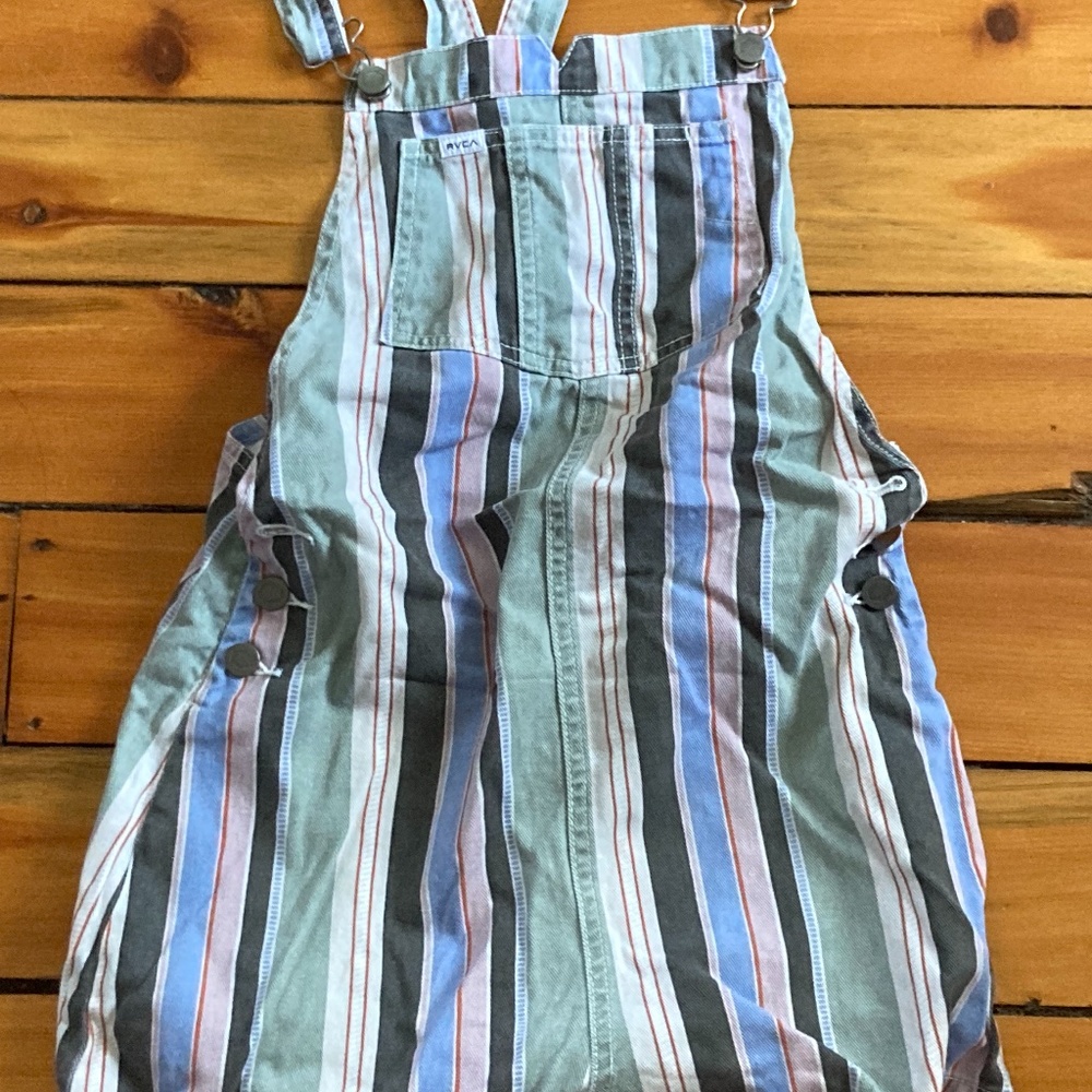 Multi Colored RVCA Overalls